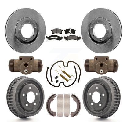 [Avant + Arrière] Kit de Disque et plaquette (semi-métallique) de frein pour Buick LeSabre Oldsmobile Park Avenue 88 Pontiac Bonneville 98 Chevrolet Lumina APV Trans Sport Silhouette K8S-102470
