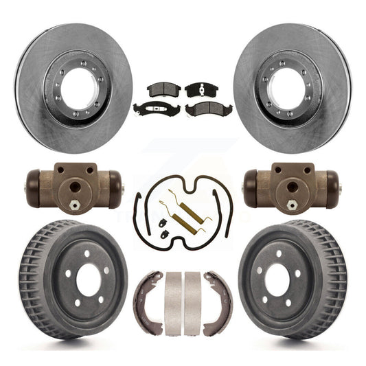[Avant + Arrière] Kit de Disque et plaquette (semi-métallique) de frein pour Buick LeSabre Oldsmobile Park Avenue 88 Pontiac Bonneville 98 Chevrolet Lumina APV Trans Sport Silhouette K8S-102470