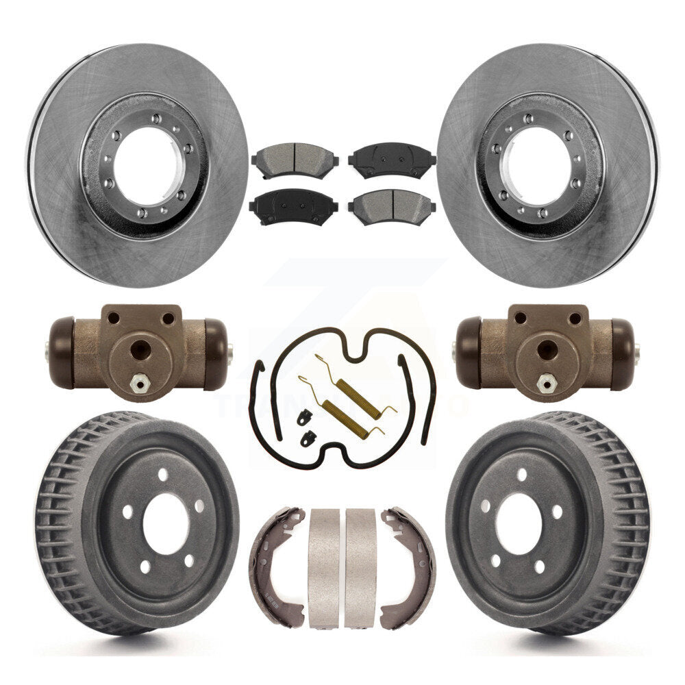 [Avant + Arrière] Kit de Disque et plaquette (semi-métallique) de frein pour Chevrolet Venture Pontiac Montana Oldsmobile Silhouette Trans Sport K8S-102471