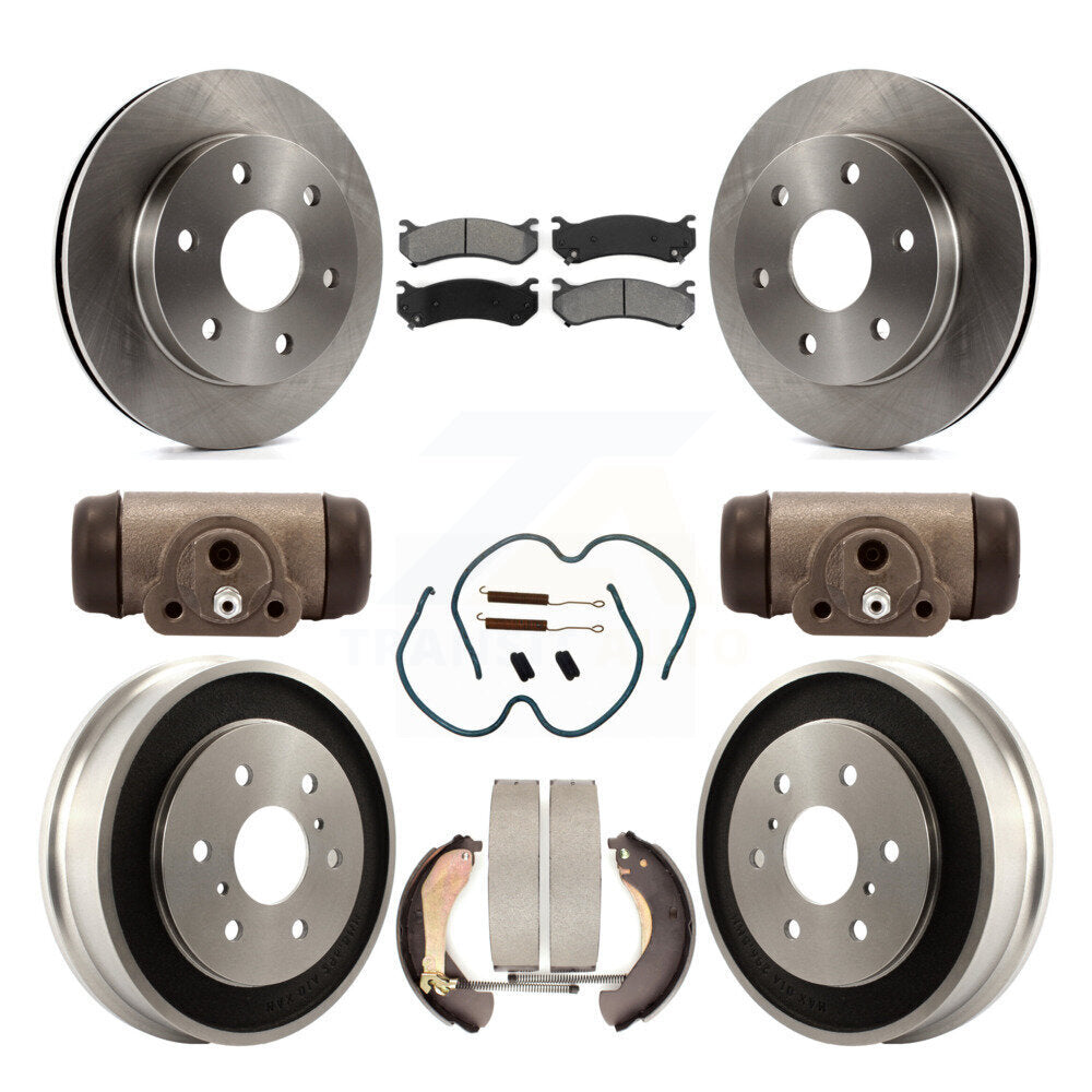 [Avant + Arrière] Kit de Disque et plaquette (semi-métallique) de frein pour Chevrolet Silverado 1500 GMC Sierra Classic avec 7000 Lb GVW K8S-102475