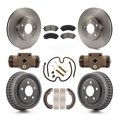 [Avant + Arrière] Kit de Disque et plaquette (semi-métallique) de frein pour 2002-2004 Chevrolet Venture Pontiac Montana Oldsmobile Silhouette K8S-102476
