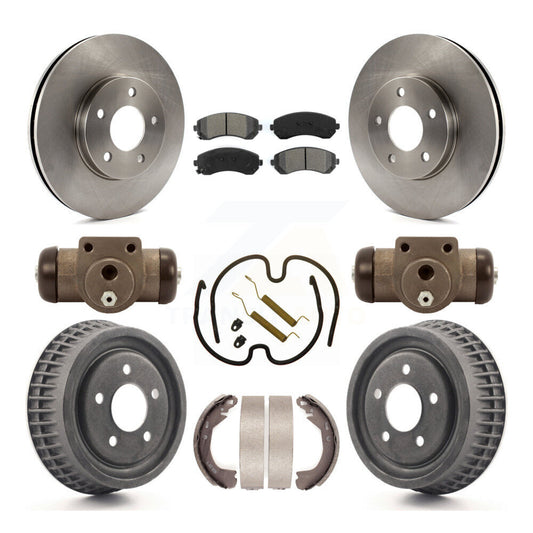 [Avant + Arrière] Kit de Disque et plaquette (semi-métallique) de frein pour 2002-2004 Chevrolet Venture Pontiac Montana Oldsmobile Silhouette K8S-102476