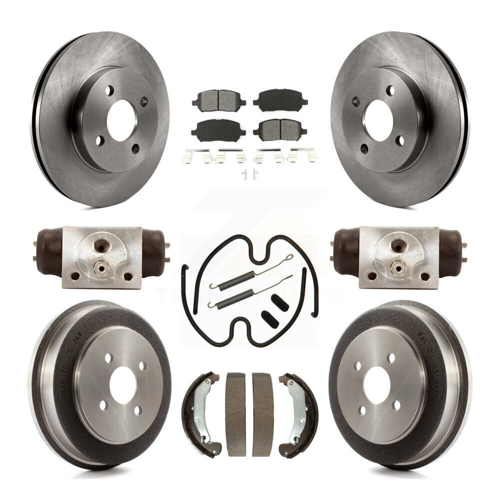 [Avant + Arrière] Kit de Disque et plaquette (semi-métallique) de frein pour 2003 Saturn Ion K8S-102477