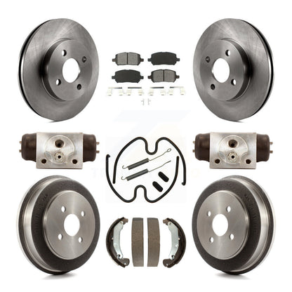 [Avant + Arrière] Kit de Disque et plaquette (semi-métallique) de frein pour 2003 Saturn Ion K8S-102477