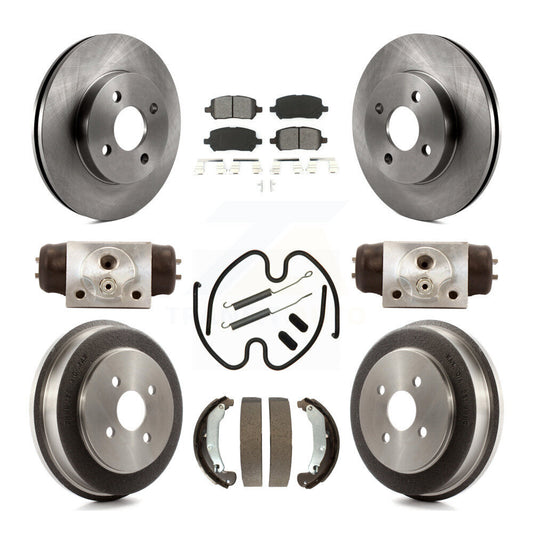 [Avant + Arrière] Kit de Disque et plaquette (semi-métallique) de frein pour 2003 Saturn Ion K8S-102477