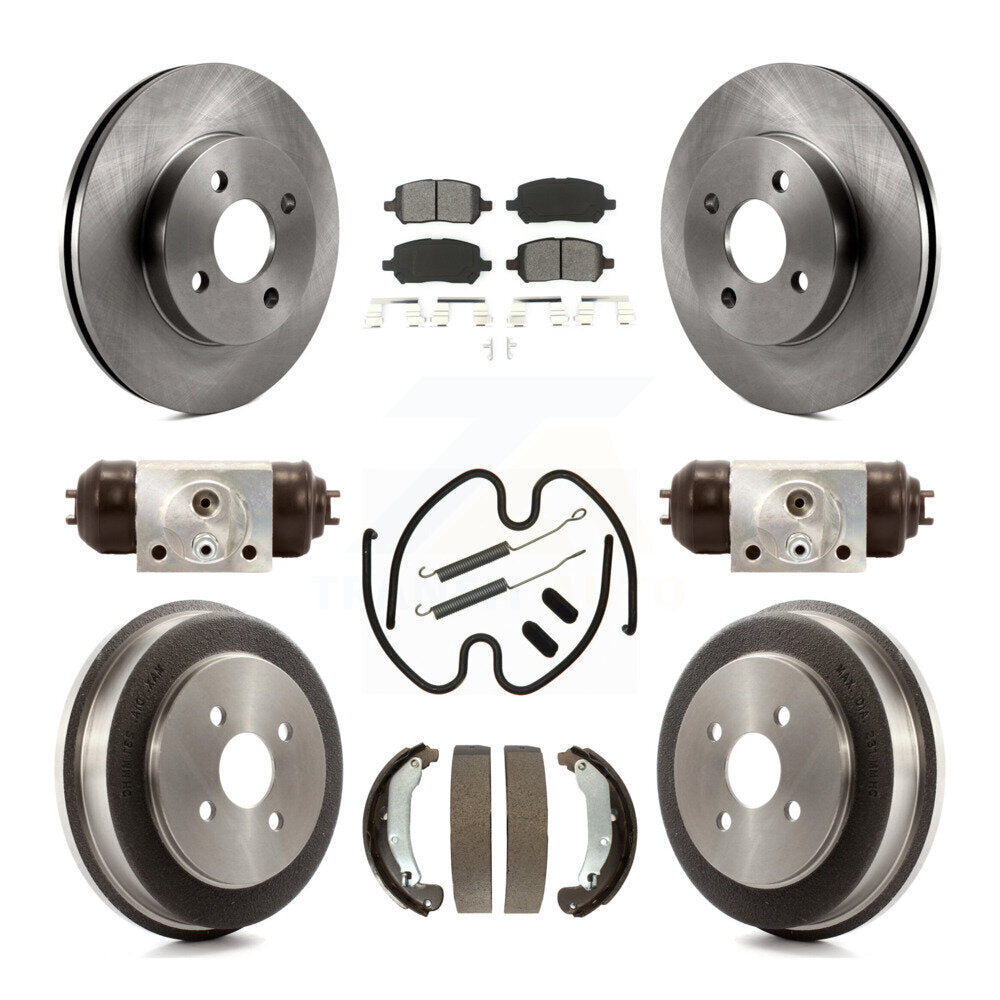 [Avant + Arrière] Kit de Disque et plaquette (semi-métallique) de frein pour Chevrolet Cobalt Saturn Ion Pontiac Pursuit K8S-102478