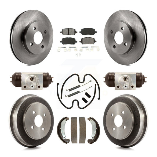 [Avant + Arrière] Kit de Disque et plaquette (semi-métallique) de frein pour Chevrolet Cobalt Saturn Ion Pontiac Pursuit K8S-102478