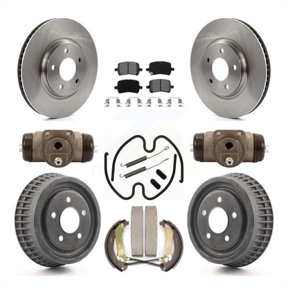 [Avant + Arrière] Kit de Disque et plaquette (semi-métallique) de frein pour 2004 Chevrolet Malibu rear brakes avec 296mm Diameter Rotor K8S-102479 par Transit Auto