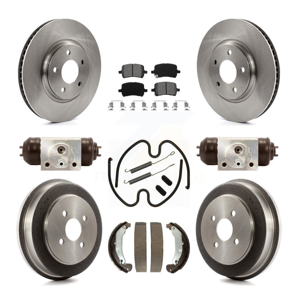[Avant + Arrière] Kit de Disque et plaquette (semi-métallique) de frein pour 2006 Pontiac Pursuit avec Brakes K8S-102480