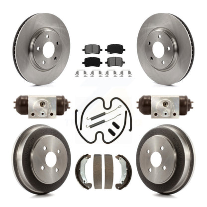 [Avant + Arrière] Kit de Disque et plaquette (semi-métallique) de frein pour 2006 Pontiac Pursuit avec Brakes K8S-102480
