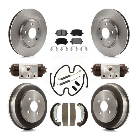 [Avant + Arrière] Kit de Disque et plaquette (semi-métallique) de frein pour 2006 Pontiac Pursuit avec Brakes K8S-102480