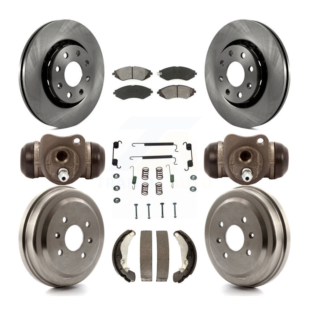 [Avant + Arrière] Kit de Disque et plaquette (semi-métallique) de frein pour Chevrolet Aveo Spark Aveo5 Pontiac G3 Suzuki Wave Wave5 Swift+ K8S-102482