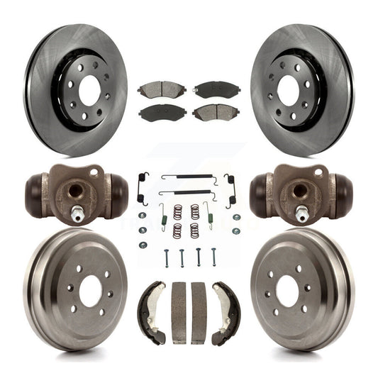 [Avant + Arrière] Kit de Disque et plaquette (semi-métallique) de frein pour Chevrolet Aveo Spark Aveo5 Pontiac G3 Suzuki Wave Wave5 Swift+ K8S-102482