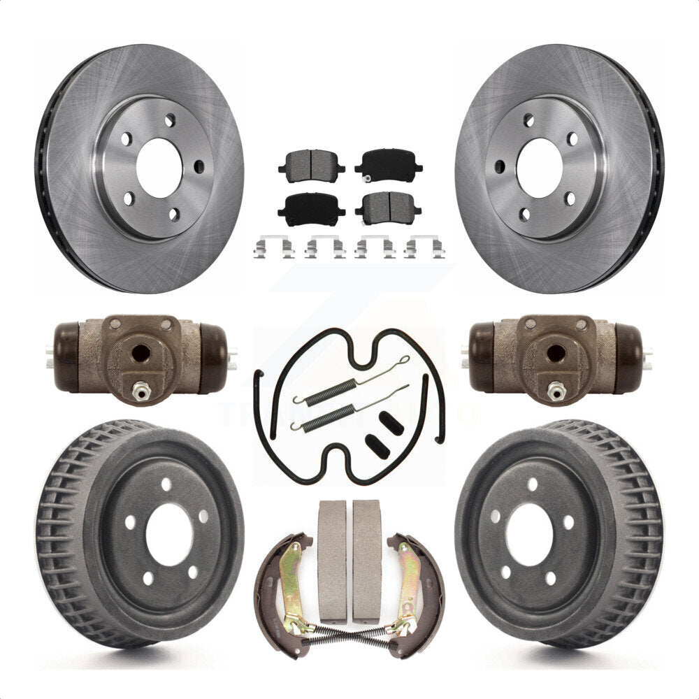[Avant + Arrière] Kit de Disque et plaquette (semi-métallique) de frein pour 2004 Chevrolet Malibu rear brakes avec 276mm Diameter Rotor K8S-102483 par Transit Auto