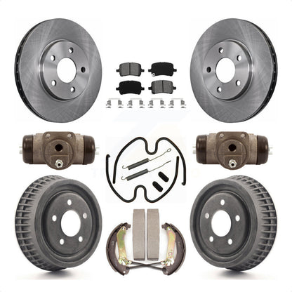 [Avant + Arrière] Kit de Disque et plaquette (semi-métallique) de frein pour 2004 Chevrolet Malibu rear brakes avec 276mm Diameter Rotor K8S-102483 par Transit Auto