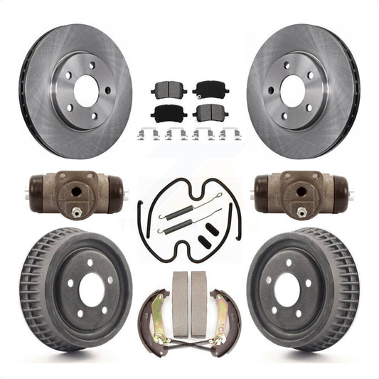 [Avant + Arrière] Kit de Disque et plaquette (semi-métallique) de frein pour 2004 Chevrolet Malibu rear brakes avec 276mm Diameter Rotor K8S-102483 par Transit Auto
