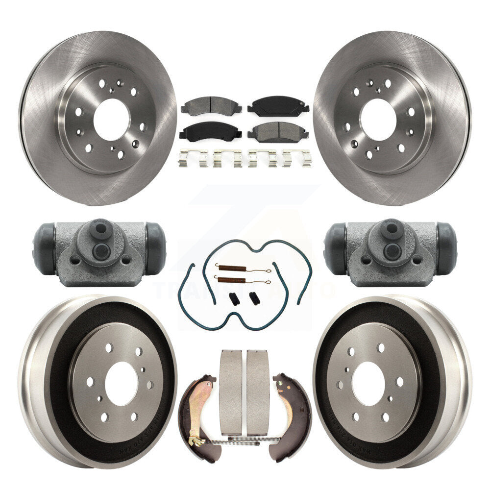 [Avant + Arrière] Kit de Disque et plaquette (semi-métallique) de frein pour Chevrolet Silverado 1500 GMC Sierra Classic K8S-102485