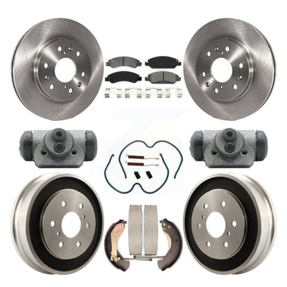 [Avant + Arrière] Kit de Disque et plaquette (semi-métallique) de frein pour Chevrolet Silverado 1500 GMC Sierra Classic K8S-102485