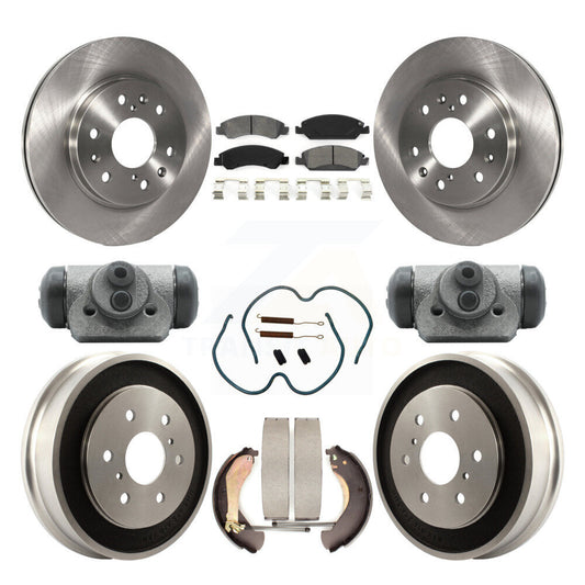 [Avant + Arrière] Kit de Disque et plaquette (semi-métallique) de frein pour Chevrolet Silverado 1500 GMC Sierra Classic K8S-102485