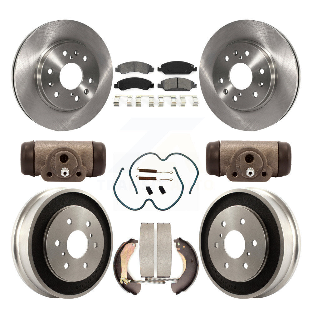 [Avant + Arrière] Kit de Disque et plaquette (semi-métallique) de frein pour Chevrolet Silverado 1500 GMC Sierra Classic K8S-102486