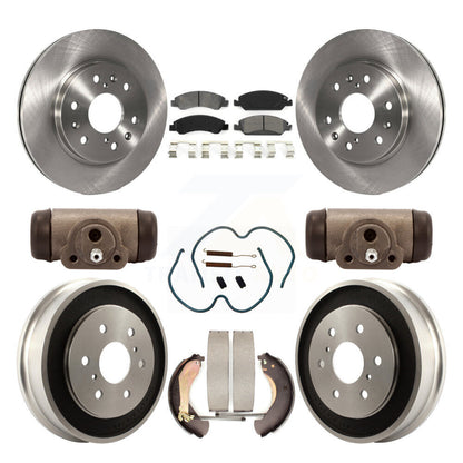 [Avant + Arrière] Kit de Disque et plaquette (semi-métallique) de frein pour Chevrolet Silverado 1500 GMC Sierra Classic K8S-102486