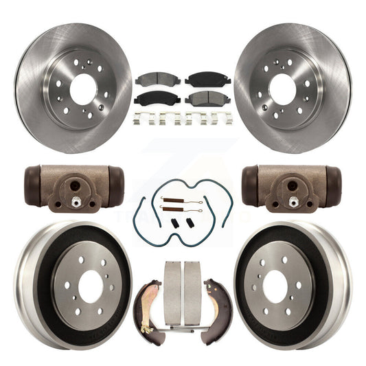 [Avant + Arrière] Kit de Disque et plaquette (semi-métallique) de frein pour Chevrolet Silverado 1500 GMC Sierra Classic K8S-102486