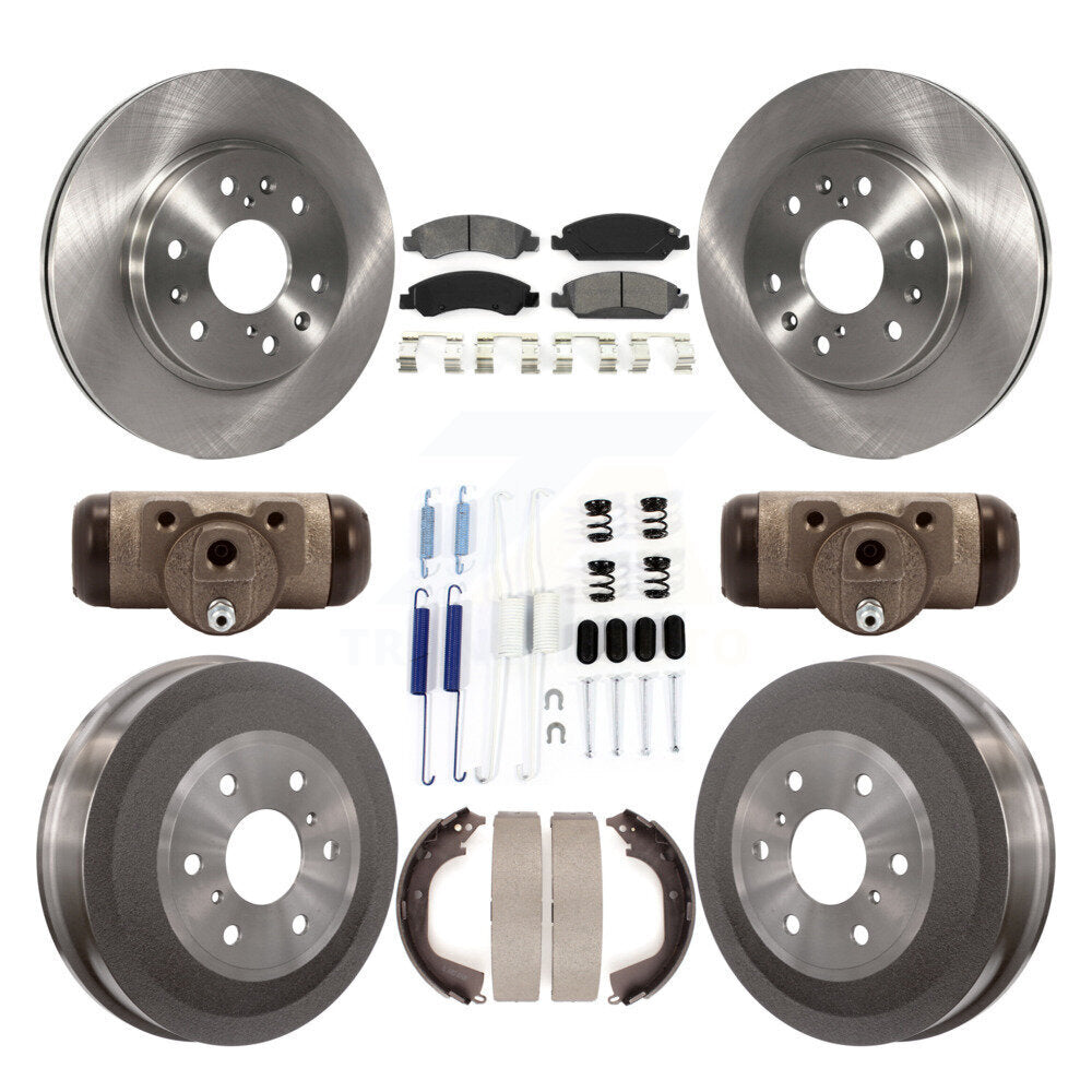 [Avant + Arrière] Kit de Disque et plaquette (semi-métallique) de frein pour Chevrolet Silverado 1500 GMC Sierra avec 7000 Lb GVW K8S-102487