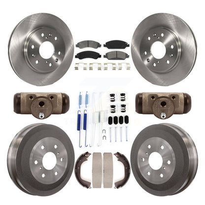 [Avant + Arrière] Kit de Disque et plaquette (semi-métallique) de frein pour Chevrolet Silverado 1500 GMC Sierra avec 7000 Lb GVW K8S-102487