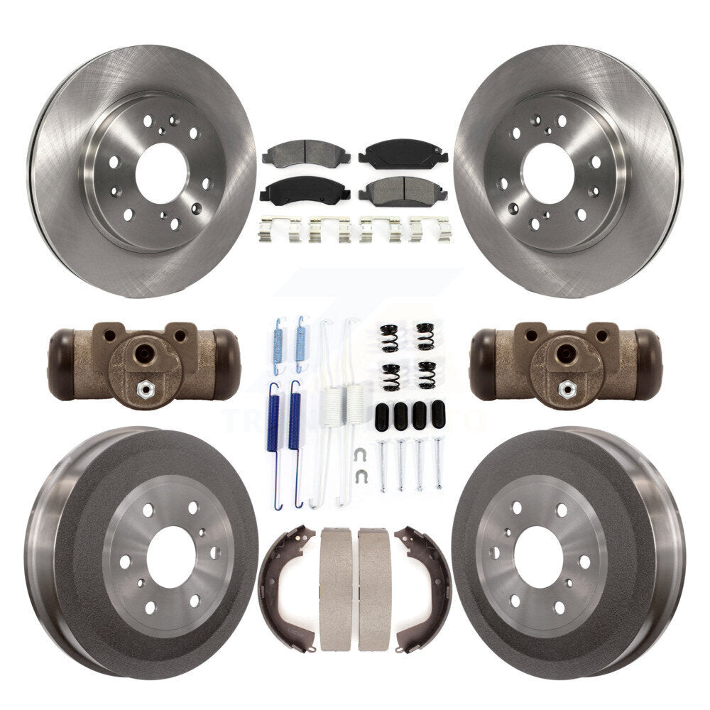 [Avant + Arrière] Kit de Disque et plaquette (semi-métallique) de frein pour Chevrolet Silverado 1500 GMC Sierra avec 6400 Lb GVW K8S-102488