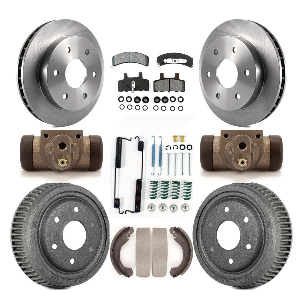 [Avant + Arrière] Kit de Disque et plaquette (semi-métallique) de frein pour 1992-1999 Chevrolet K1500 avec 10" Diameter K8S-102492