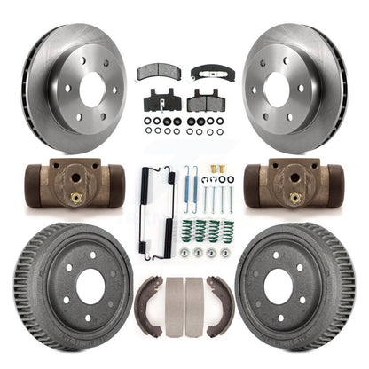 [Avant + Arrière] Kit de Disque et plaquette (semi-métallique) de frein pour 1992-1999 Chevrolet K1500 avec 10" Diameter K8S-102492