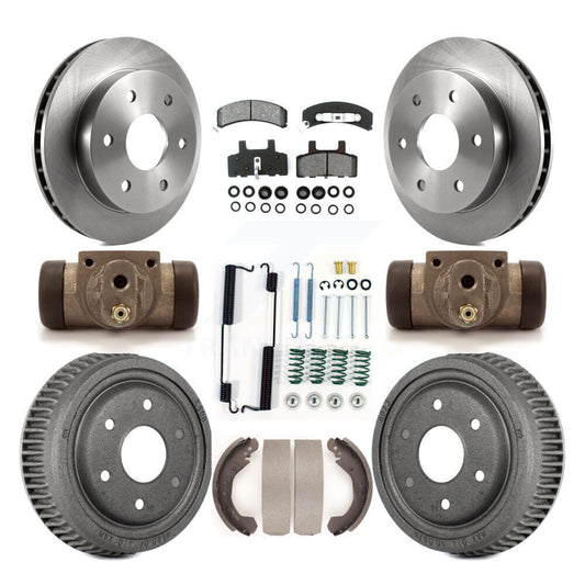 [Avant + Arrière] Kit de Disque et plaquette (semi-métallique) de frein pour 1992-1999 Chevrolet K1500 avec 10" Diameter K8S-102492