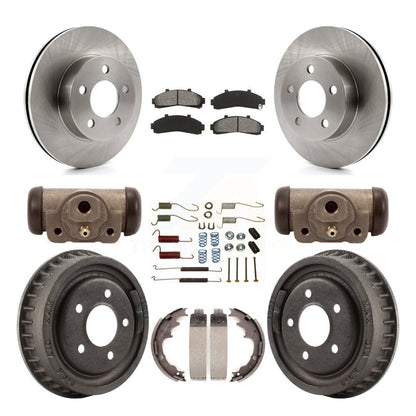 [Avant + Arrière] Kit de Disque et plaquette (semi-métallique) de frein pour 2001-2002 Ford Ranger 4WD avec 9" Diameter K8S-102501