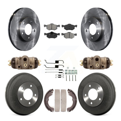 [Avant + Arrière] Kit de Disque et plaquette (semi-métallique) de frein pour Ford Escape Mazda Tribute Mercury Mariner K8S-102506