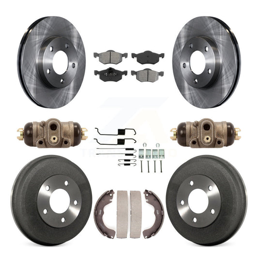 [Avant + Arrière] Kit de Disque et plaquette (semi-métallique) de frein pour Ford Escape Mazda Tribute Mercury Mariner K8S-102506