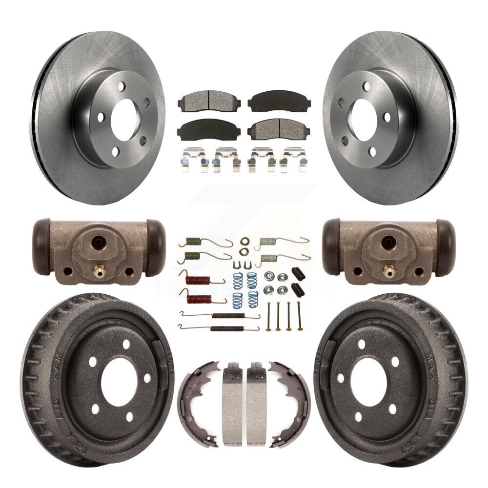 [Avant + Arrière] Kit de Disque et plaquette (semi-métallique) de frein pour 2004-2009 Ford Ranger 4WD avec 9" Diameter K8S-102507