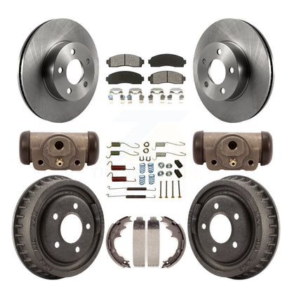 [Avant + Arrière] Kit de Disque et plaquette (semi-métallique) de frein pour 2004-2009 Ford Ranger 4WD avec 9" Diameter K8S-102507
