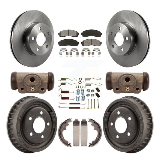 [Avant + Arrière] Kit de Disque et plaquette (semi-métallique) de frein pour 2004-2009 Ford Ranger 4WD avec 9" Diameter K8S-102507