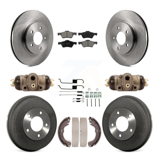 [Avant + Arrière] Kit de Disque et plaquette (semi-métallique) de frein pour Ford Escape Mercury Mariner K8S-102509