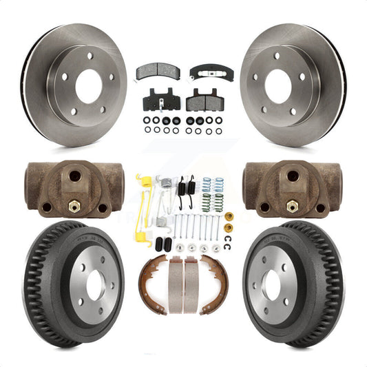 [Avant + Arrière] Kit de Disque et plaquette (semi-métallique) de frein pour 1994-1999 Dodge Ram 1500 4WD K8S-102515 par Transit Auto