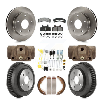 [Avant + Arrière] Kit de Disque et plaquette (semi-métallique) de frein pour 1994-1999 Dodge Ram 1500 4WD K8S-102515
