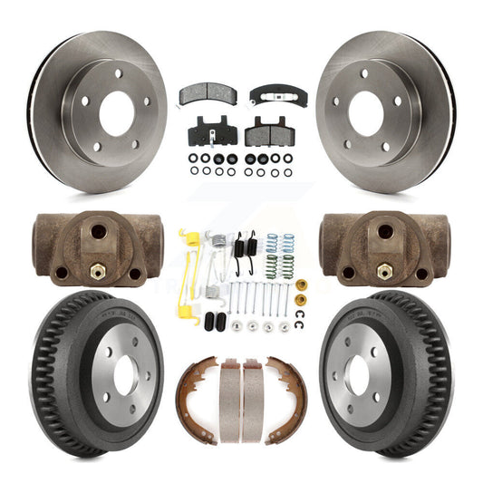 [Avant + Arrière] Kit de Disque et plaquette (semi-métallique) de frein pour 1994-1999 Dodge Ram 1500 4WD K8S-102515
