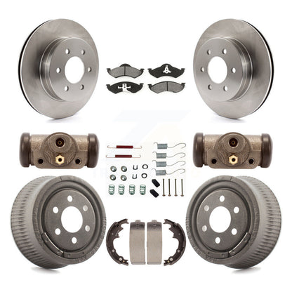 [Avant + Arrière] Kit de Disque et plaquette (semi-métallique) de frein pour 1999 Dodge Dakota avec 9" Diameter K8S-102517