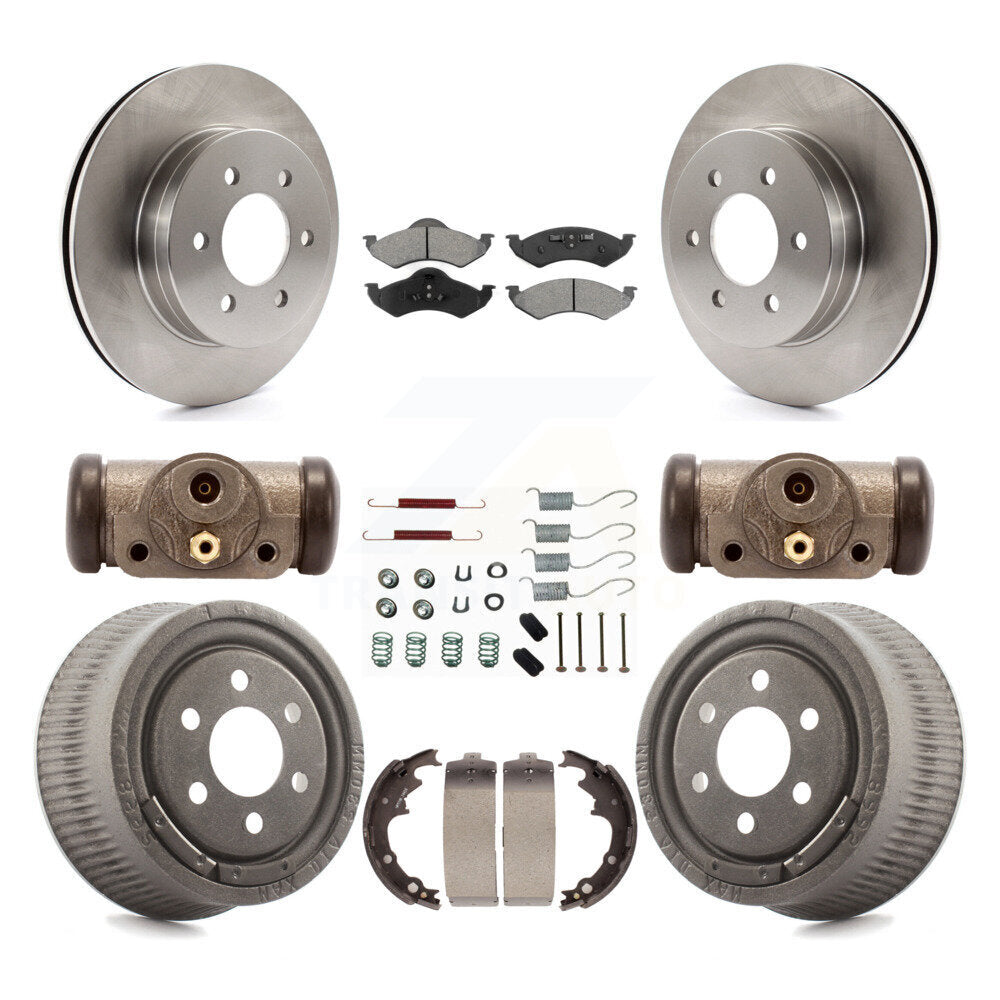 [Avant + Arrière] Kit de Disque et plaquette (semi-métallique) de frein pour 2000-2002 Dodge Dakota avec 9" Diameter K8S-102518