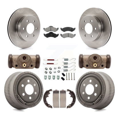 [Avant + Arrière] Kit de Disque et plaquette (semi-métallique) de frein pour 2000-2002 Dodge Dakota avec 9" Diameter K8S-102518