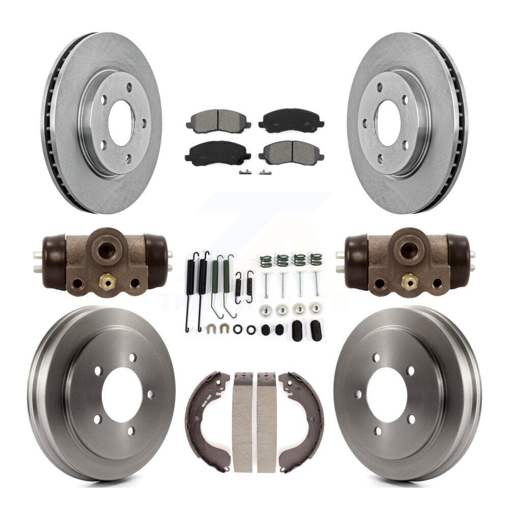 [Avant + Arrière] Kit de Disque et plaquette (semi-métallique) de frein pour Dodge Caliber K8S-102535