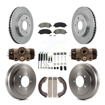 [Avant + Arrière] Kit de Disque et plaquette (semi-métallique) de frein pour Dodge Caliber K8S-102535