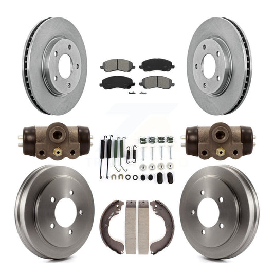 [Avant + Arrière] Kit de Disque et plaquette (semi-métallique) de frein pour Dodge Caliber K8S-102535