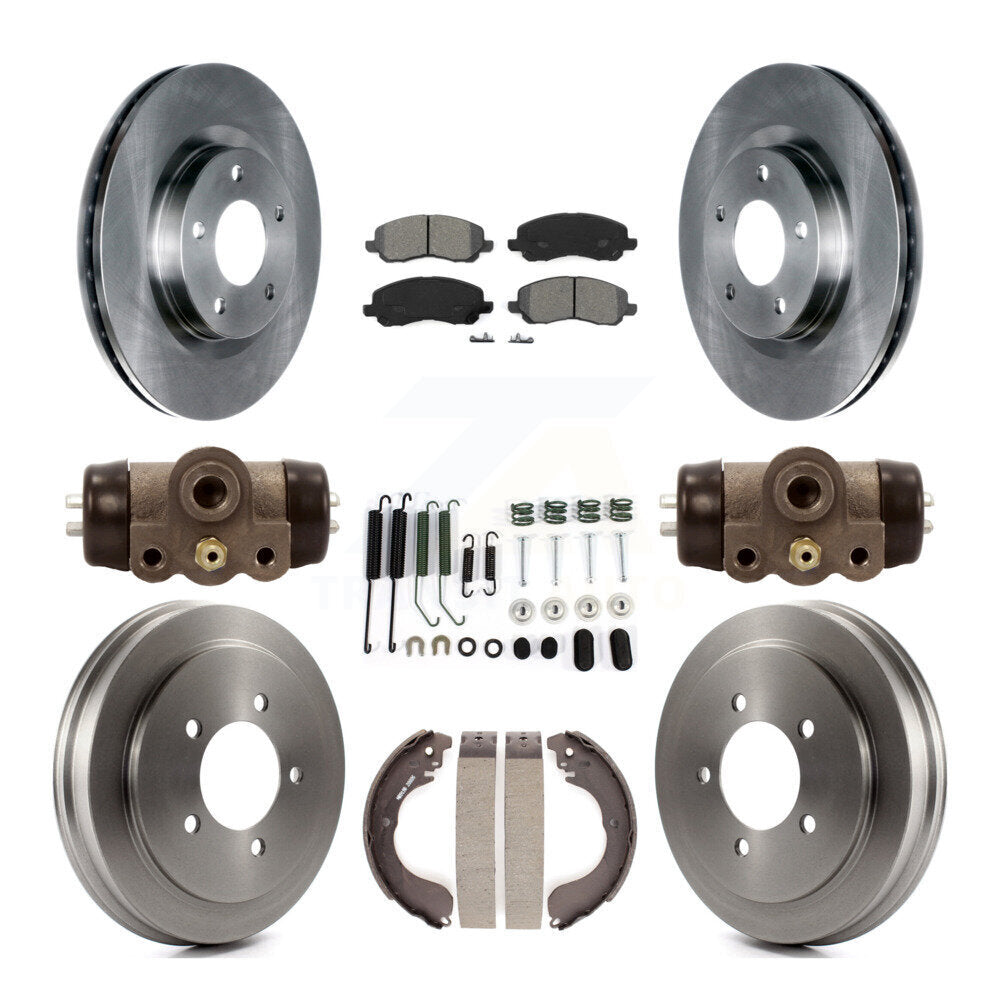 [Avant + Arrière] Kit de Disque et plaquette (semi-métallique) de frein pour Jeep Patriot Compass Dodge Caliber Chrysler Sebring Avenger K8S-102536
