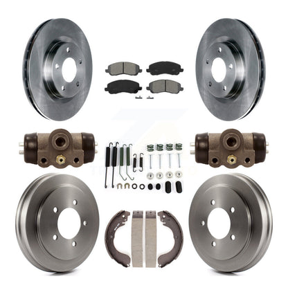 [Avant + Arrière] Kit de Disque et plaquette (semi-métallique) de frein pour Jeep Patriot Compass Dodge Caliber Chrysler Sebring Avenger K8S-102536
